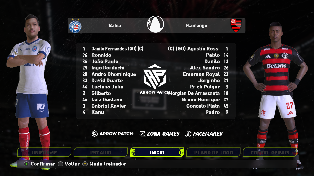 Detalhe de jogador no Patch